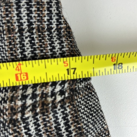 Coco & tashi Brown Plaid Pants with Button Cuffs - Picture 3 of 11